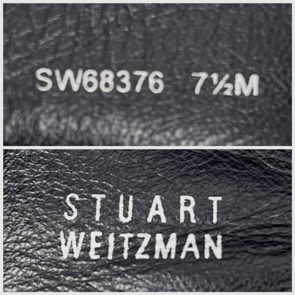 Stuart Weitzman lander otk anthracite suede wedge boots SW68376  size 7.5 - Picture 6 of 9